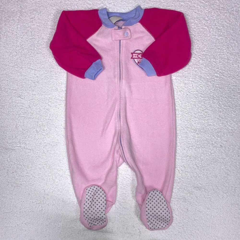 NWT zip fleece “cute runs in the family” 6/9m